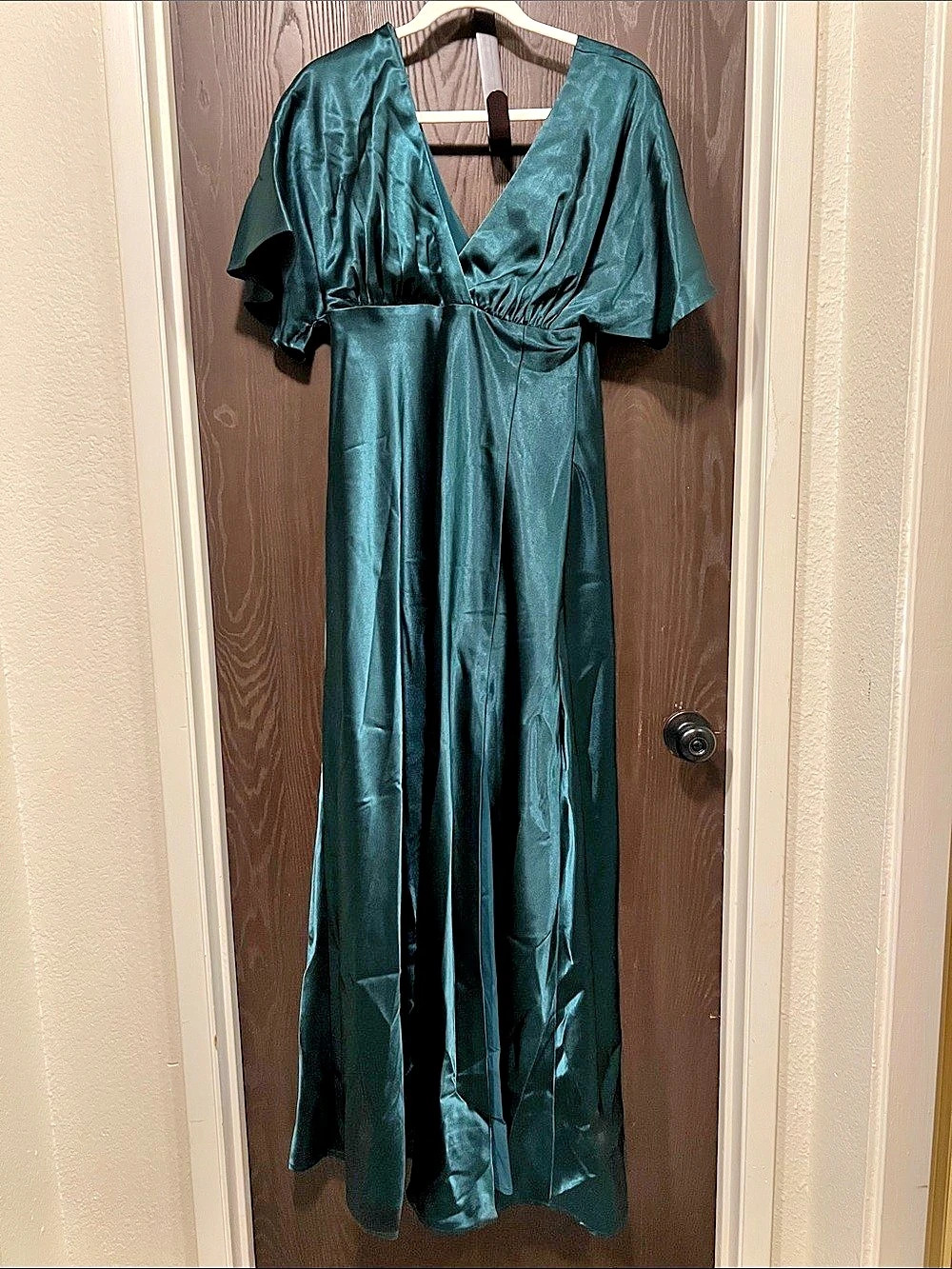 Birdy Grey Marni Matte Satin Dress Green Size Small